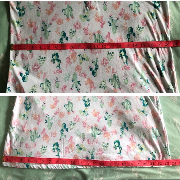 Laura Ashley cactus print nightshirt - size Large - Picture 13 of 16